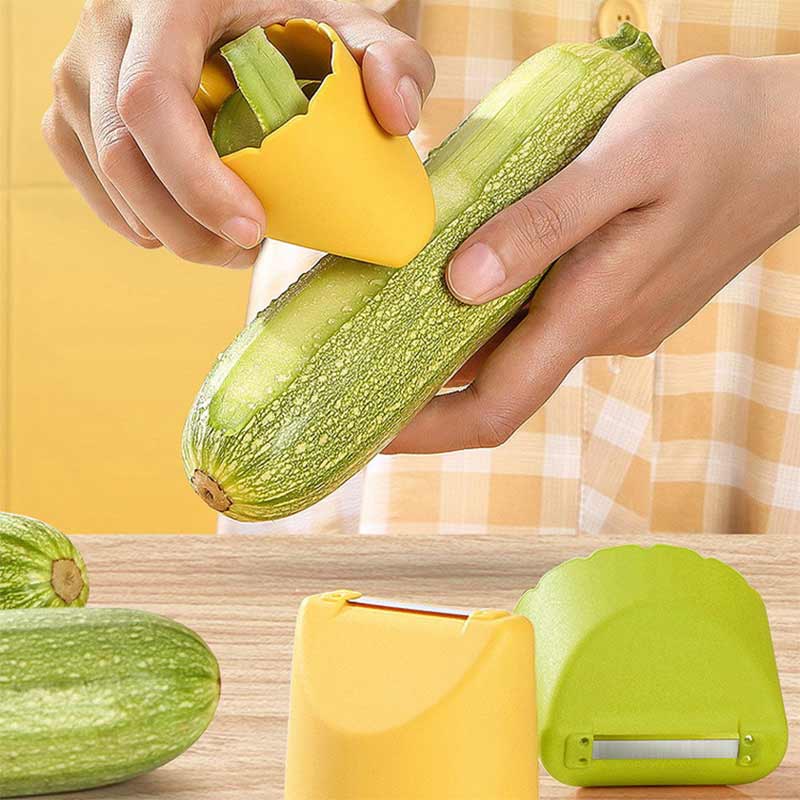 Fruit vegetable anti-splash peeler