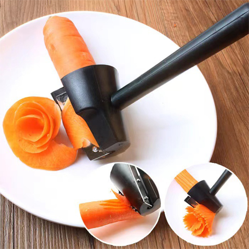 Kitchen metal cut flower slicer