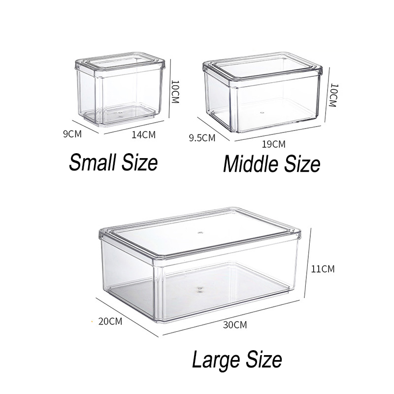 Different size kitchen storage box