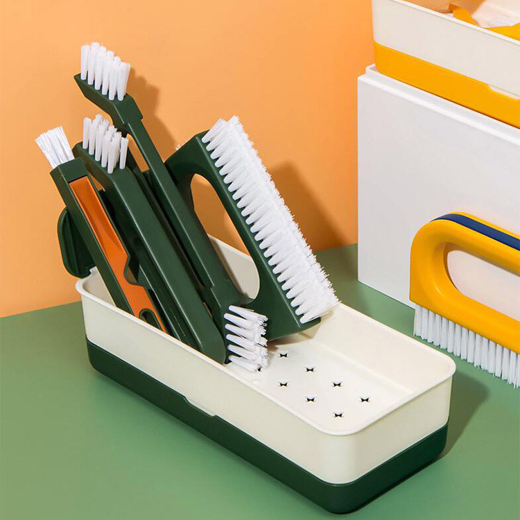 Combination Household Cleaning Brush Set with Store Drain Box