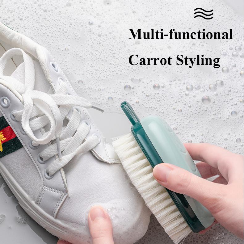 #Carrot shaped cleaning brush