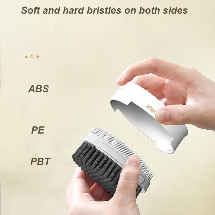 Double side bristle cleaning brush