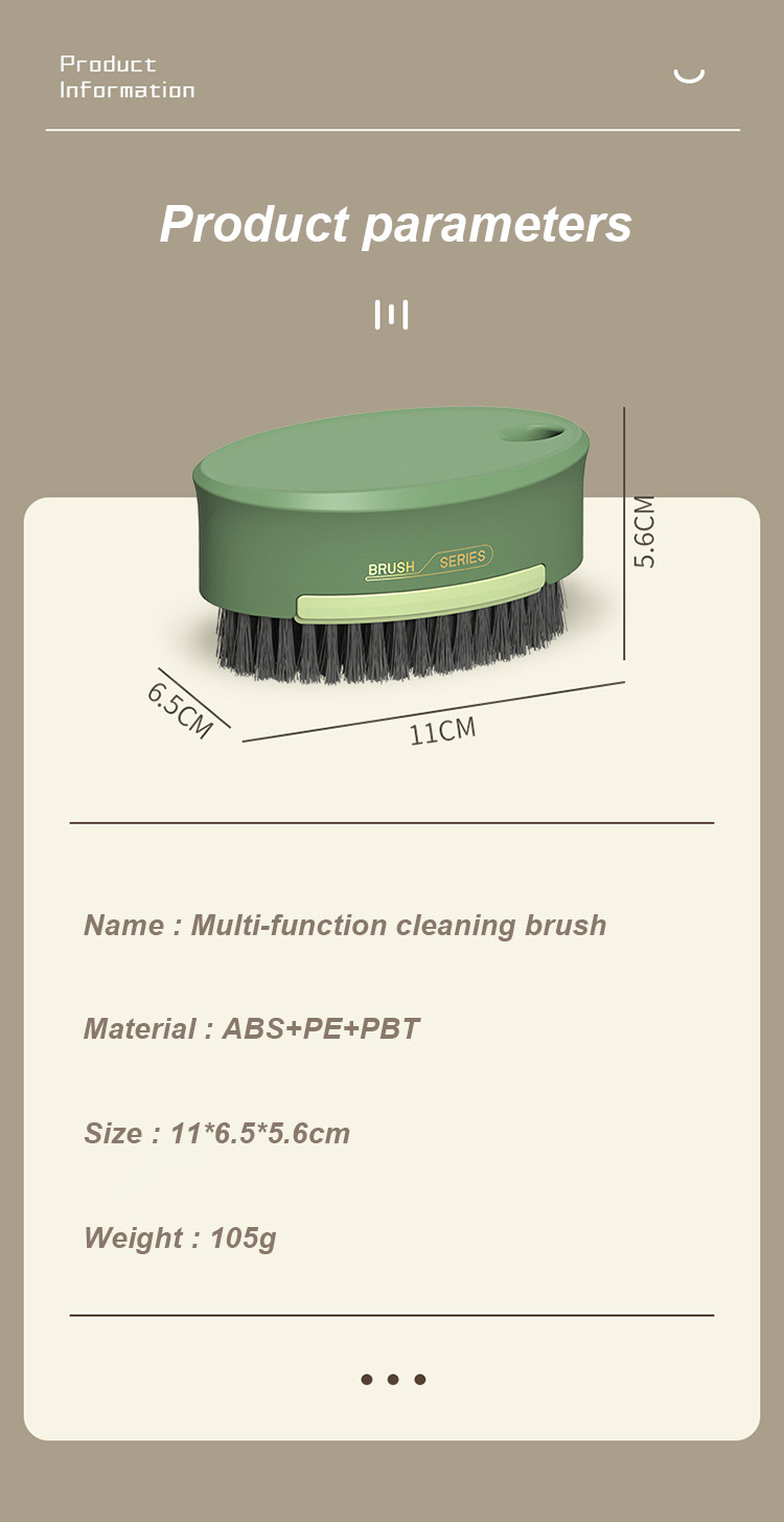 Oval cleaning brush